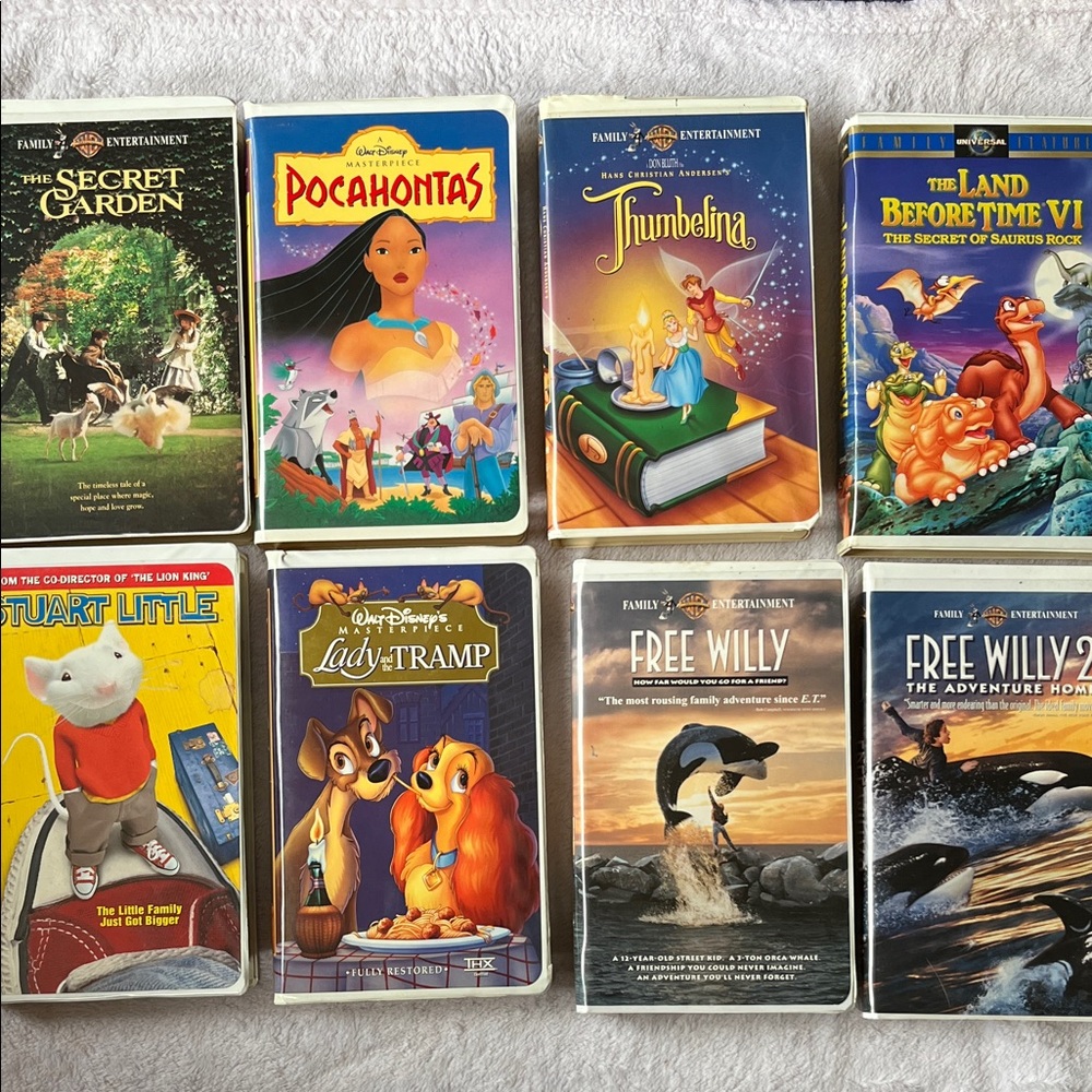 Collection of Classic Family VHS Tapes